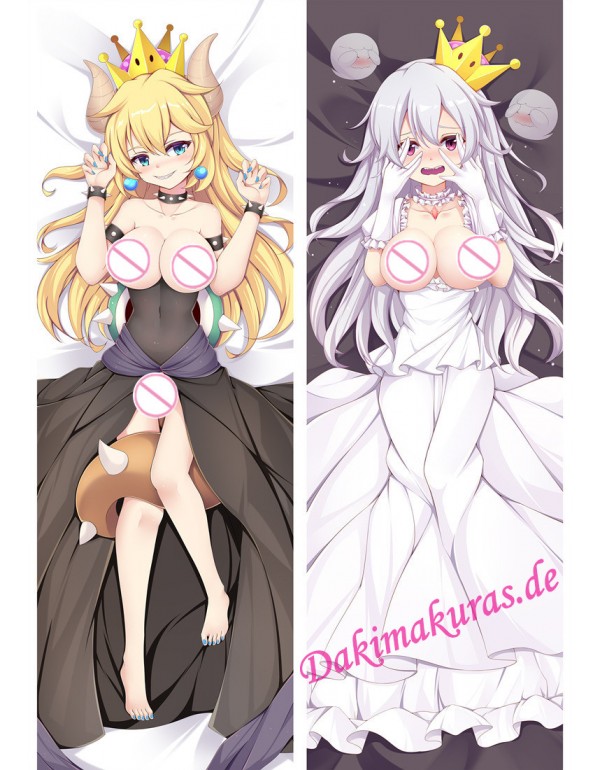 Super Mario Bowsette Princess Bowser Dakimakura 3d...