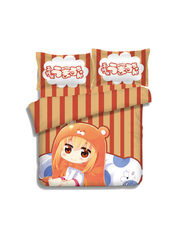 Umaru Doma - Himouto Umaru Chan Anime Bettwäsche-Sets, Bettbezug, Bettlaken mit Kissenbezügen