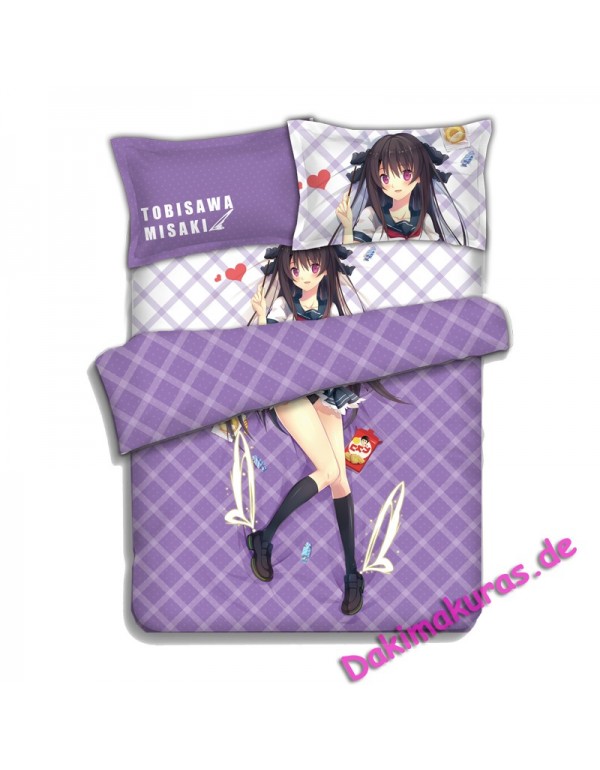 Misaki Tobisawa - Aokana Four Rhythm Across the Blue Bed Blanket Duvet Cover with Pillow Covers