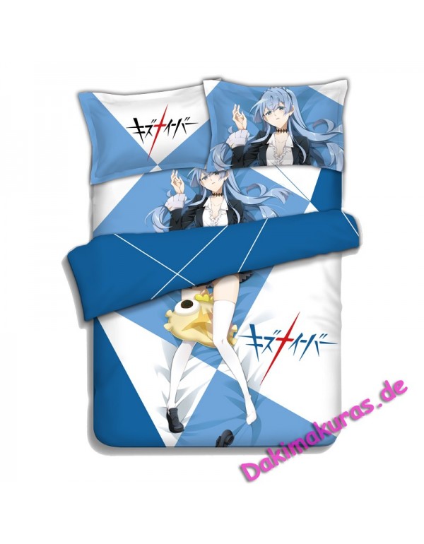 Noriko Sonozaki - Kiznaiver Japanese Anime Bettwäsche Duvet Cover with Pillow Covers