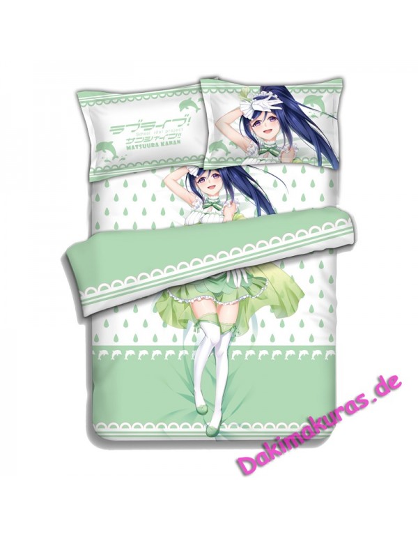 Kanan Matsuura-LoveLive Sunshine Japanese Anime Bettwäsche Duvet Cover with Pillow Covers