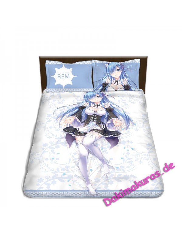 Rem - Re Zero Japanese Anime Bettwäsche Duvet Cover with Pillow Covers