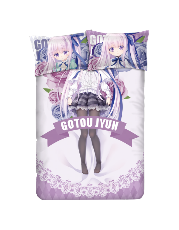 Gotou Jun -Tenshi no 3P Japanese Anime Bettwäsche Duvet Cover with Pillow Covers