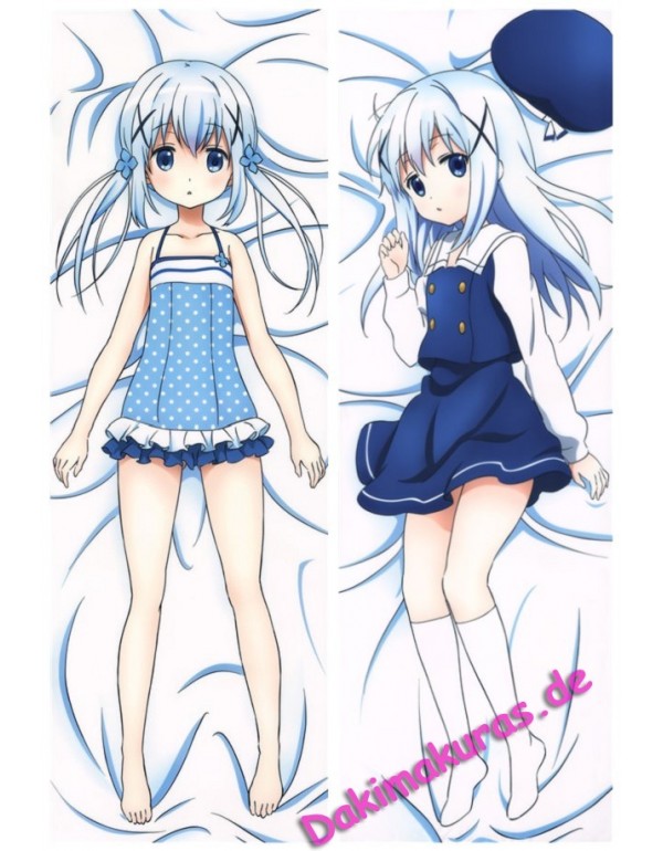 Chino Kafu - Is the Order a Rabbit Dakimakura kissen Billig Anime Kissenbezug Kaufen