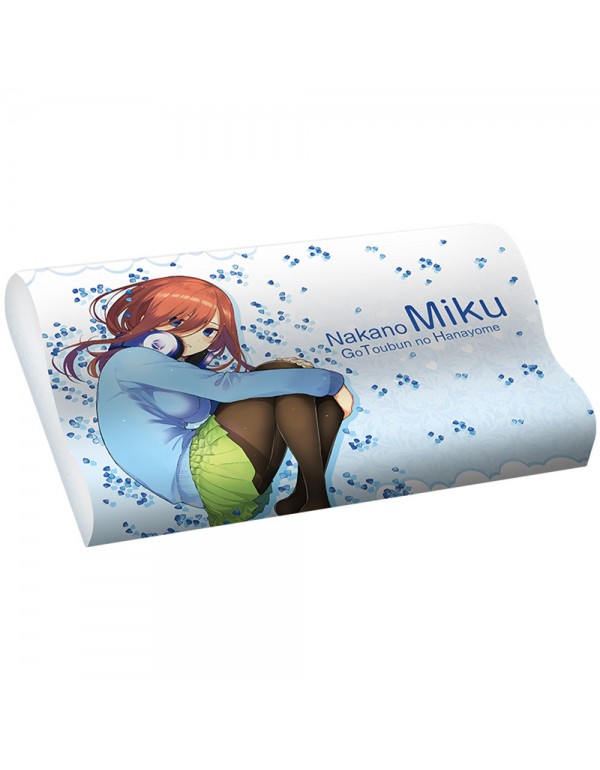 Miku Nakano - The Quintessential Quintuplets Anime Schlafkissen Deluxe Memory-Weichschaumkissen
