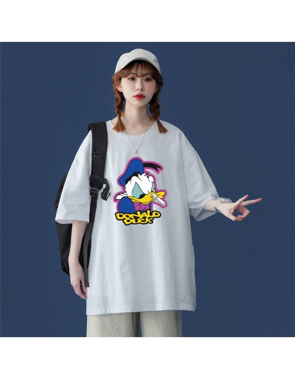 Donald Duck 2 Kurzarm-T-Shirts für Damen und Herr...