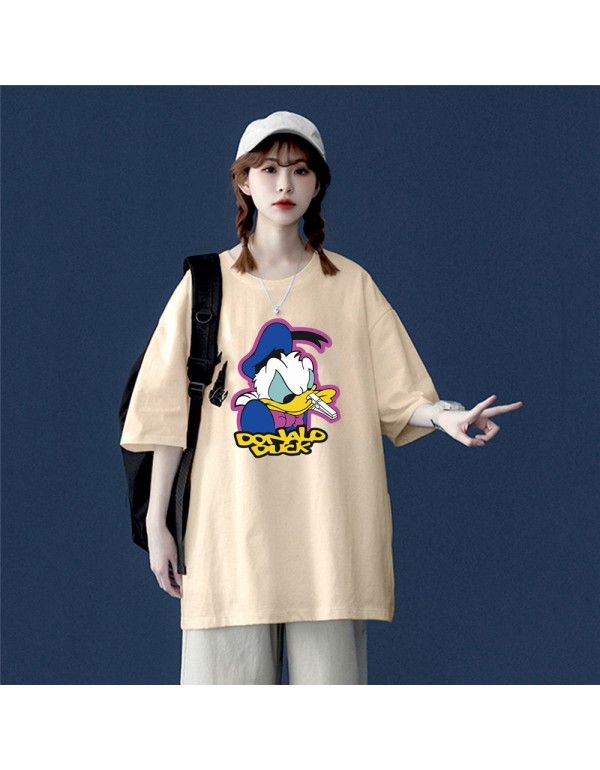 Donald Duck 6 Kurzarm-T-Shirts für Damen und Herr...