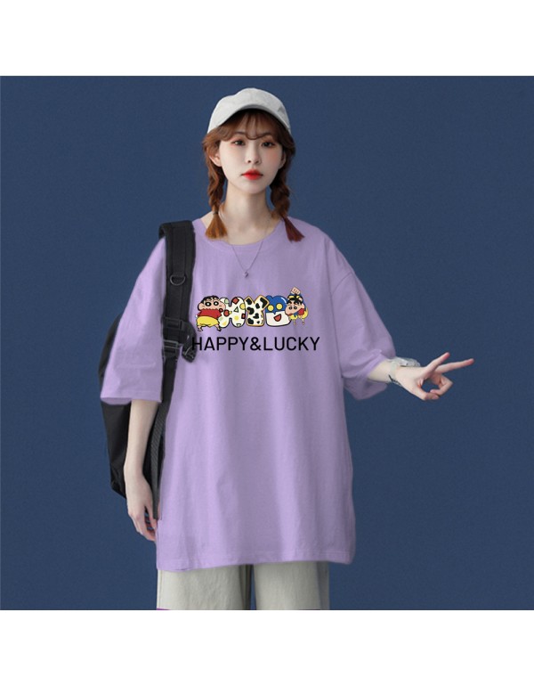 Crayon Shin chan 7 Kurzarm-T-Shirts für Damen und...