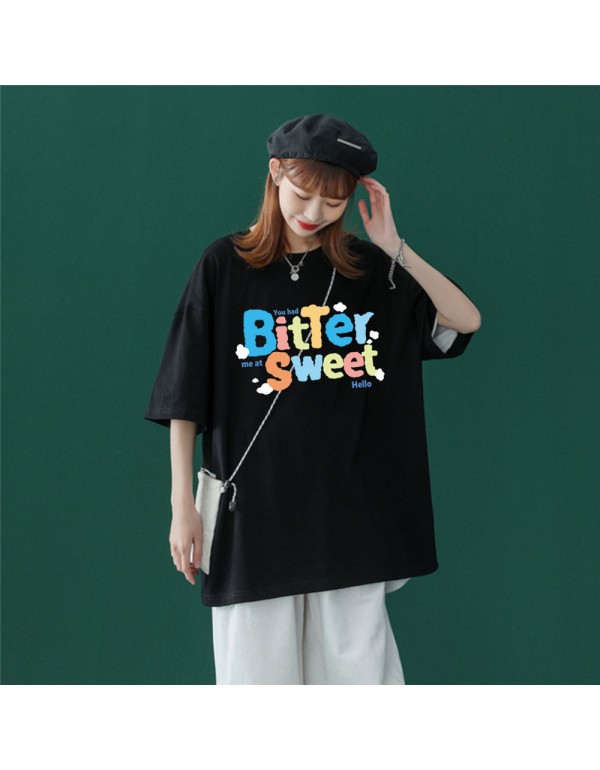 Bitter Sweet Black Kurzarm-T-Shirts für Damen und...