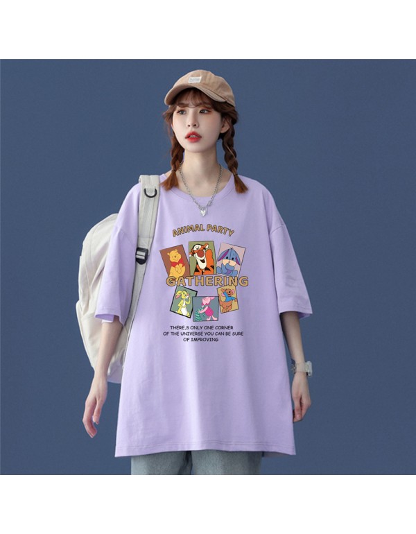 My Friends Tigger Pooh Purple Kurzarm-T-Shirts fü...