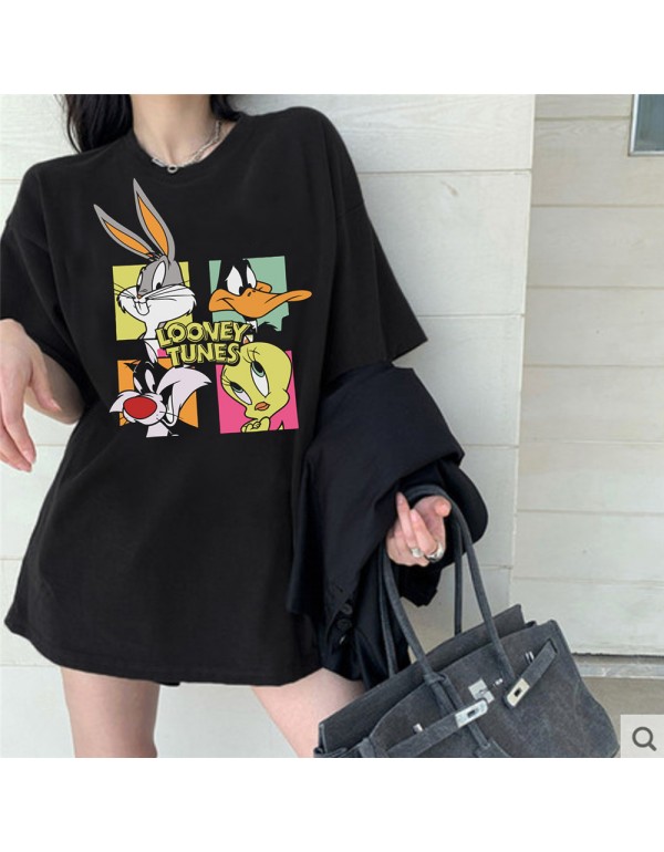 Looney Tunes 2 Kurzarm-T-Shirts für Damen und Her...