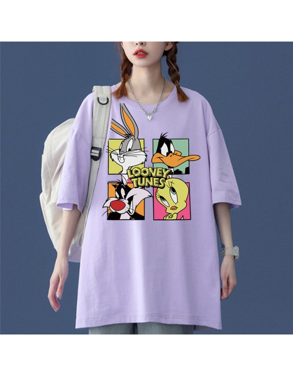 Looney Tunes 5 Kurzarm-T-Shirts für Damen und Her...