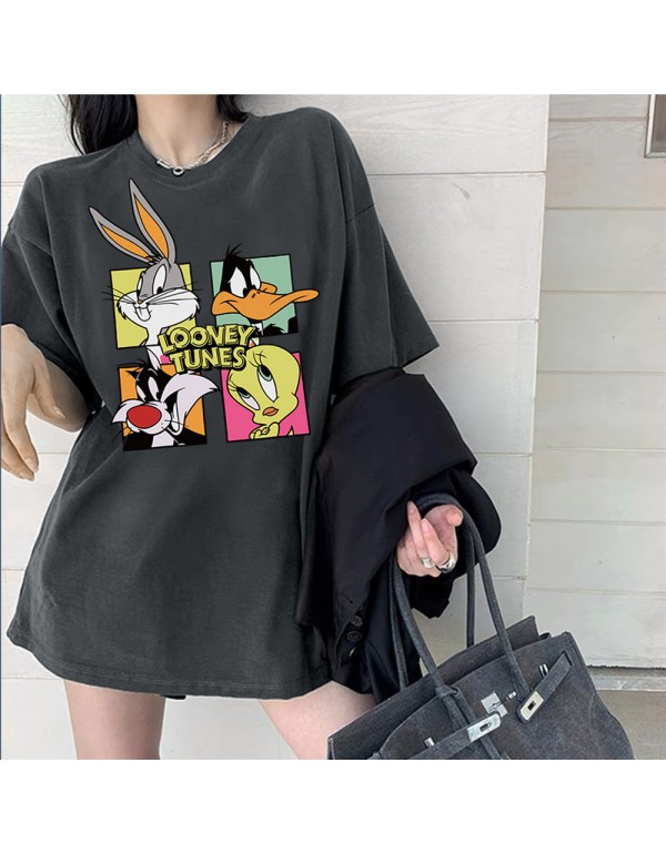 Looney Tunes 7 Kurzarm-T-Shirts für Damen und Her...