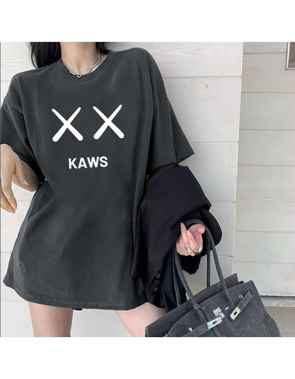 KAWS 2 Kurzarm-T-Shirts für Damen und Herren, mod...