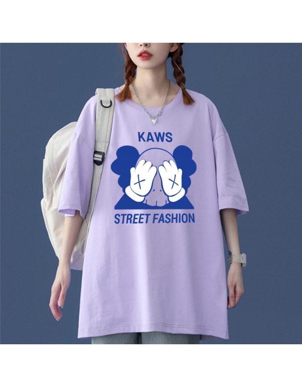 KAWS 5 Kurzarm-T-Shirts für Damen und Herren, mod...