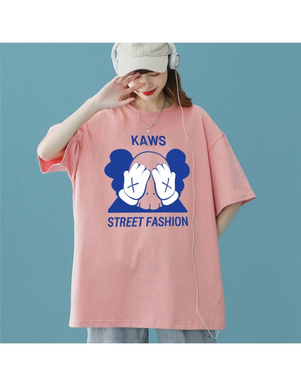 KAWS 8 Kurzarm-T-Shirts für Damen und Herren, mod...