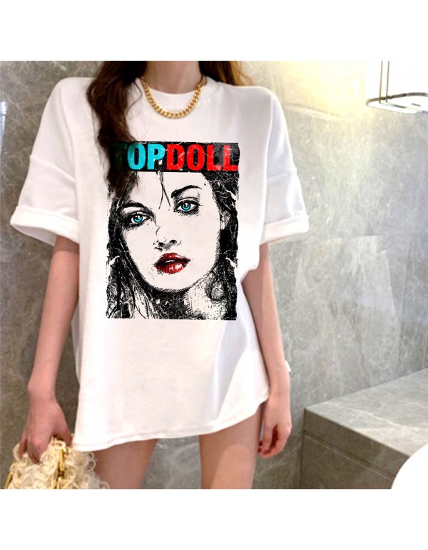 Topdoll Girl 1 Kurzarm-T-Shirts für Damen und Her...