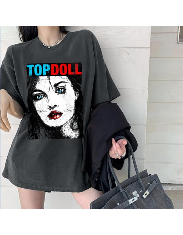 Topdoll Girl 2 Kurzarm-T-Shirts für Damen und Her...