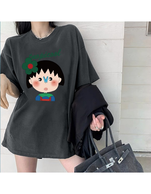 Chibi Maruko chan 2 Kurzarm-T-Shirts für Damen un...