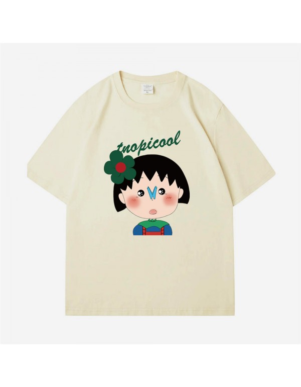 Chibi Maruko chan 4 Kurzarm-T-Shirts für Damen un...