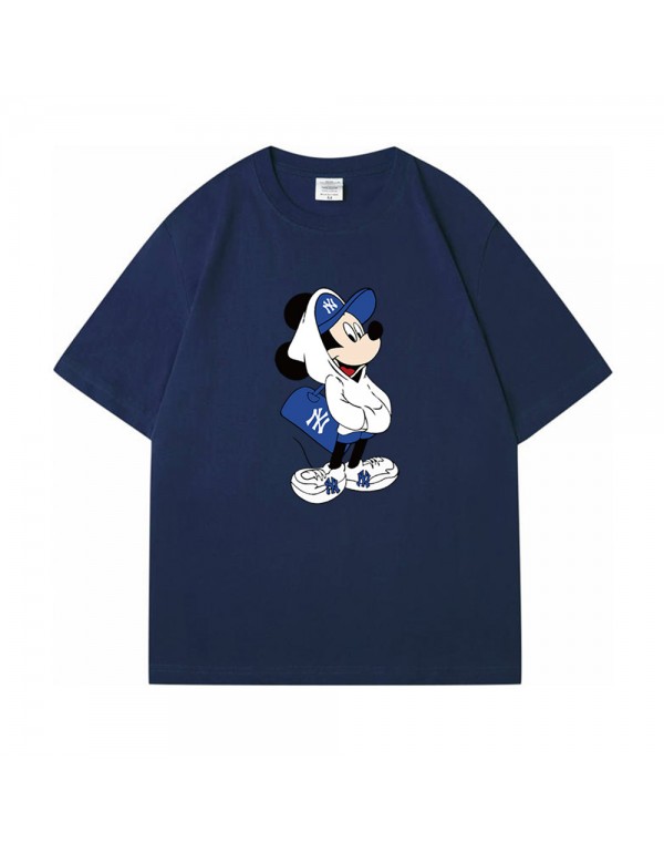 Mickey Mouse blue Kurzarm-T-Shirts für Damen und ...