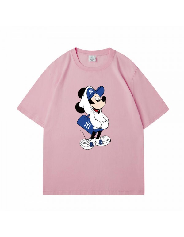 Mickey Mouse pink Kurzarm-T-Shirts für Damen und ...