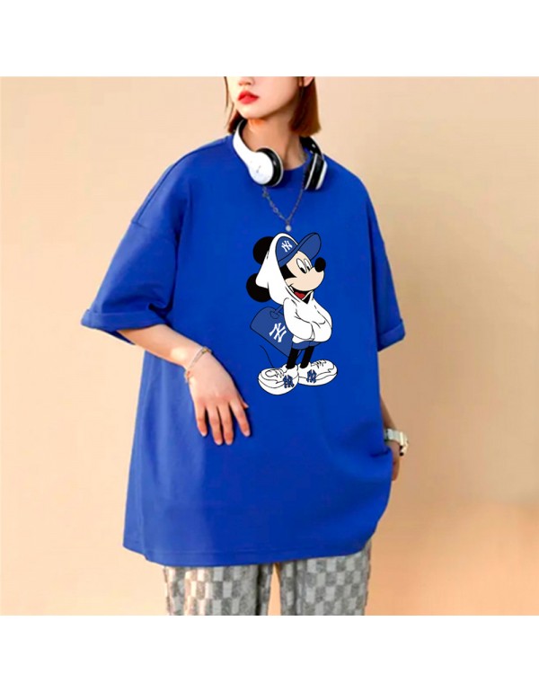 Mickey Mouse sky blue Kurzarm-T-Shirts für Damen ...