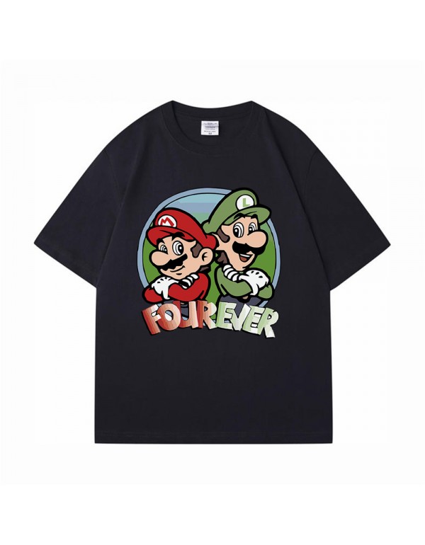 Mario black Kurzarm-T-Shirts für Damen und Herren...