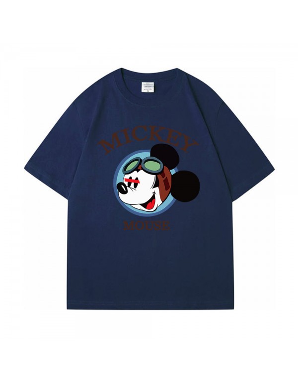 Mickey Mouse blue Kurzarm-T-Shirts für Damen und ...