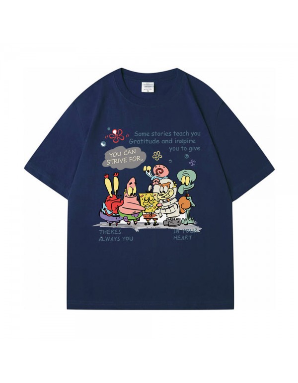 SpongeBob SquarePants blue 2 Kurzarm-T-Shirts für...