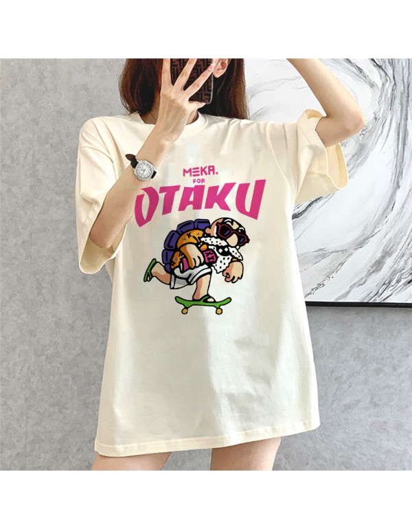 OTAKU BEIGE Kurzarm-T-Shirts für Damen und Herren...