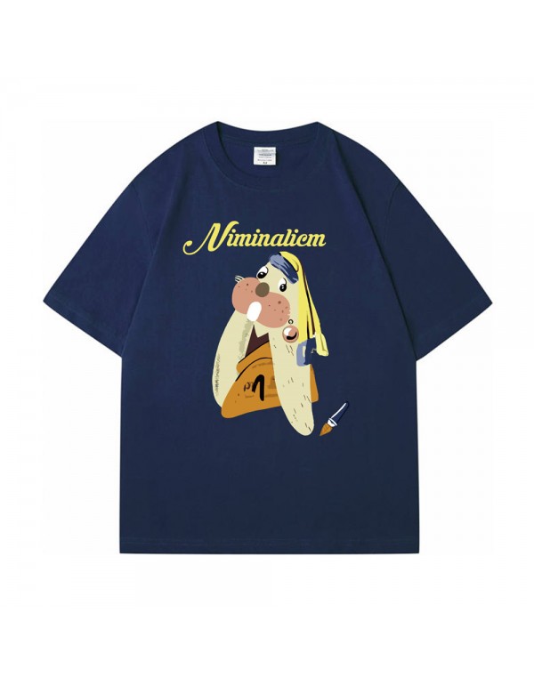 Niminaliem Rabbit 1 Kurzarm-T-Shirts für Damen un...