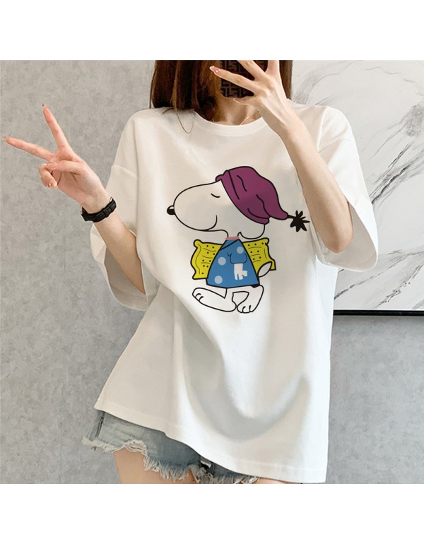 Scooby Doo white Kurzarm-T-Shirts für Damen und H...