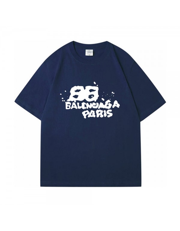 BB PARIS blue Kurzarm-T-Shirts für Damen und Herr...