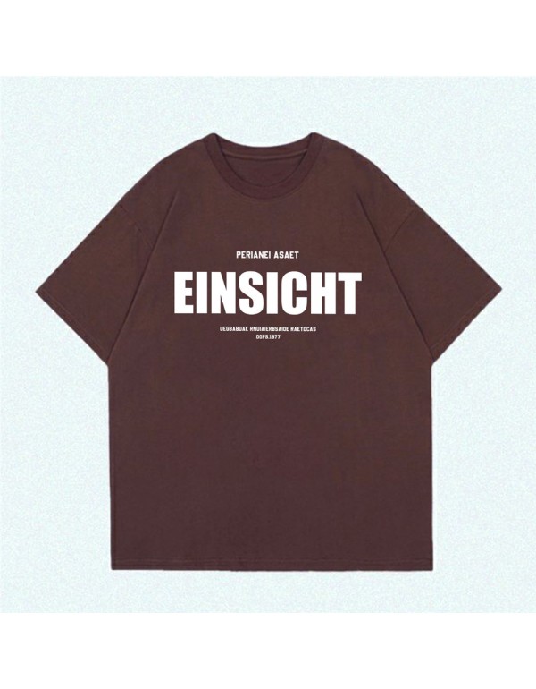 EINSICHT coffee Kurzarm-T-Shirts für Damen und He...