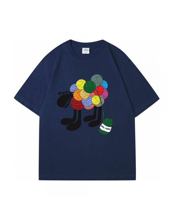 Shaun the Sheep 2 Kurzarm-T-Shirts für Damen und Herren, modisch bedruckte japanische Luxus-Tops
