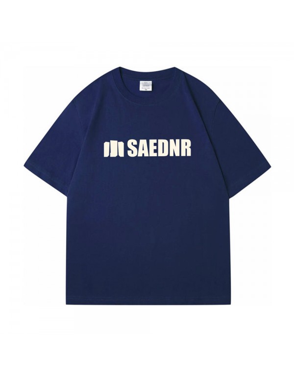 SAEDNR blue Kurzarm-T-Shirts für Damen und Herren...