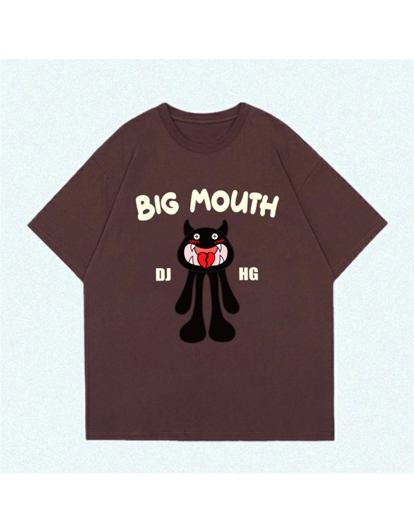 Big Mouth Monster coffee Kurzarm-T-Shirts für Dam...