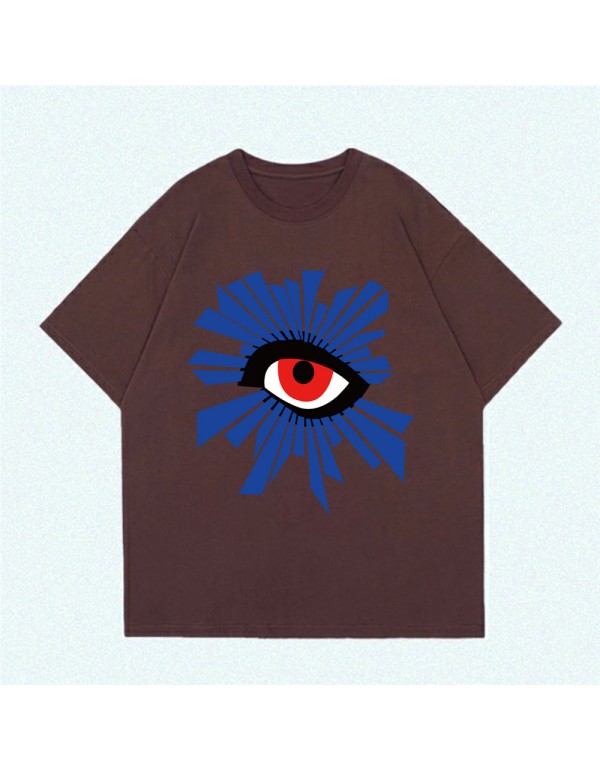 Big Eyes coffee Kurzarm-T-Shirts für Damen und He...