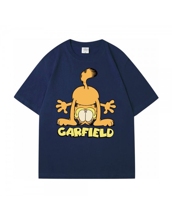 The Garfield Show blue Kurzarm-T-Shirts für Damen...